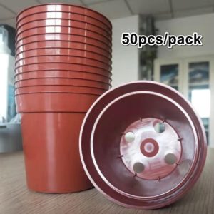 3” plastic pots, pack of 50