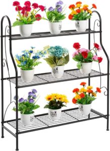 Small metal plant stand