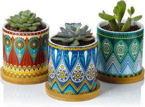 3" small ceramic pots